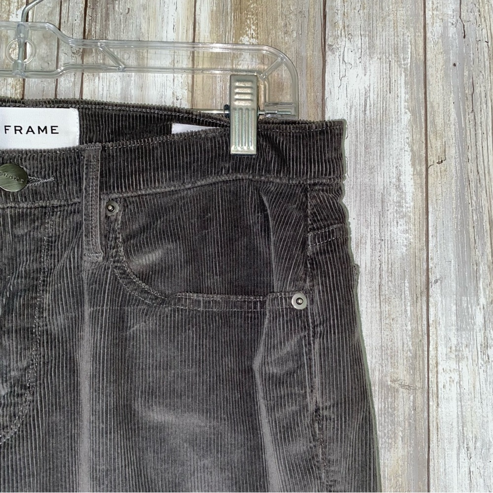 NWT Frame L’ Homme Men’s Skinny Fit Corduroy In Savile Grey - Picture 3 of 8